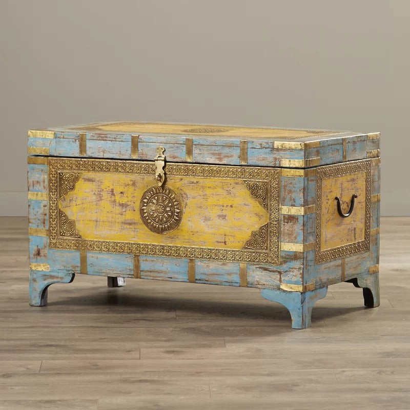 Wooden Box 4 Legs Wooden Storage Box