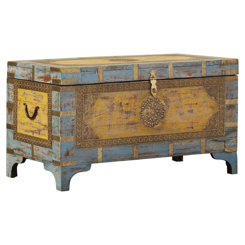 Wooden Box 4 Legs Wooden Storage Box