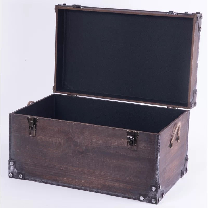 Wooden Box : Classic Wooden Box With Storage