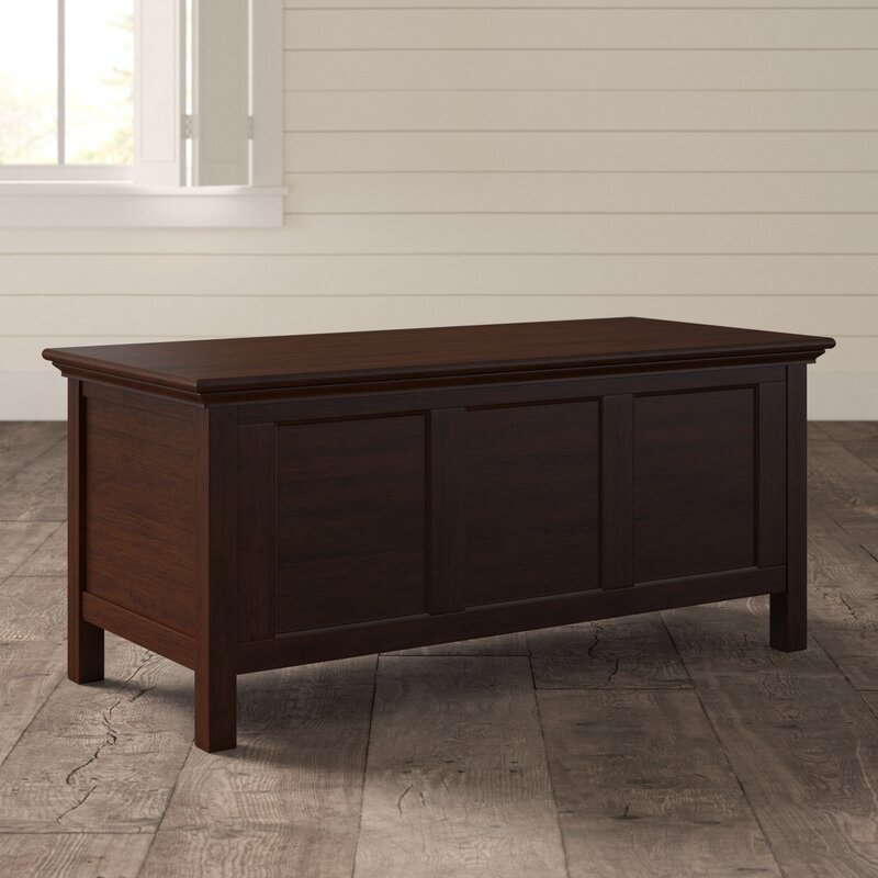 Wooden Box : Dark Mahogany Finish Storage Box