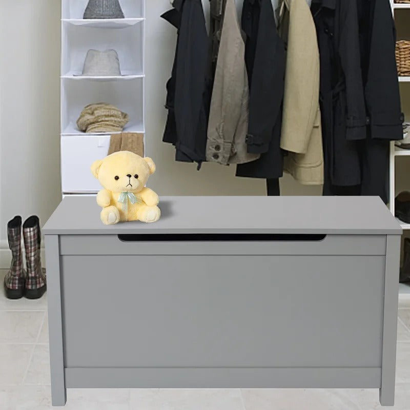 Wooden Box Safety Lid Wooden Storage Box