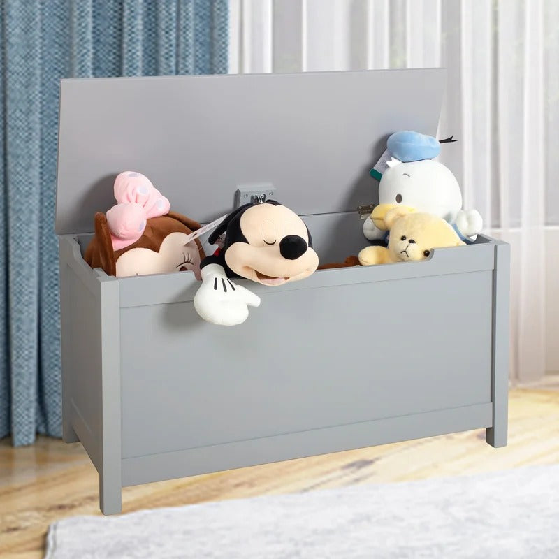 Wooden Box Safety Lid Wooden Storage Box
