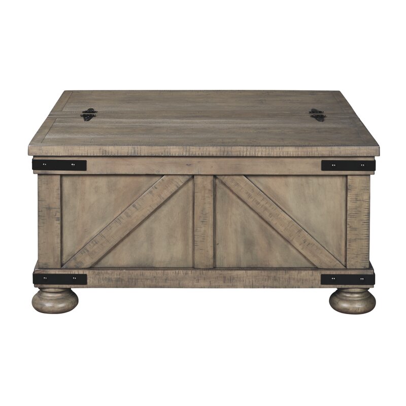 Wooden Box : Top Coffee Table with Storage Box