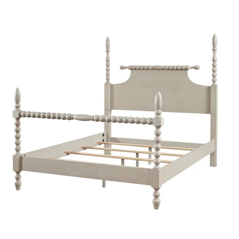 Poster Bed: Wooden Poster Bed