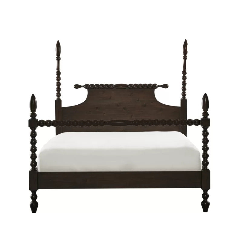 Poster Bed: Wooden Poster Bed