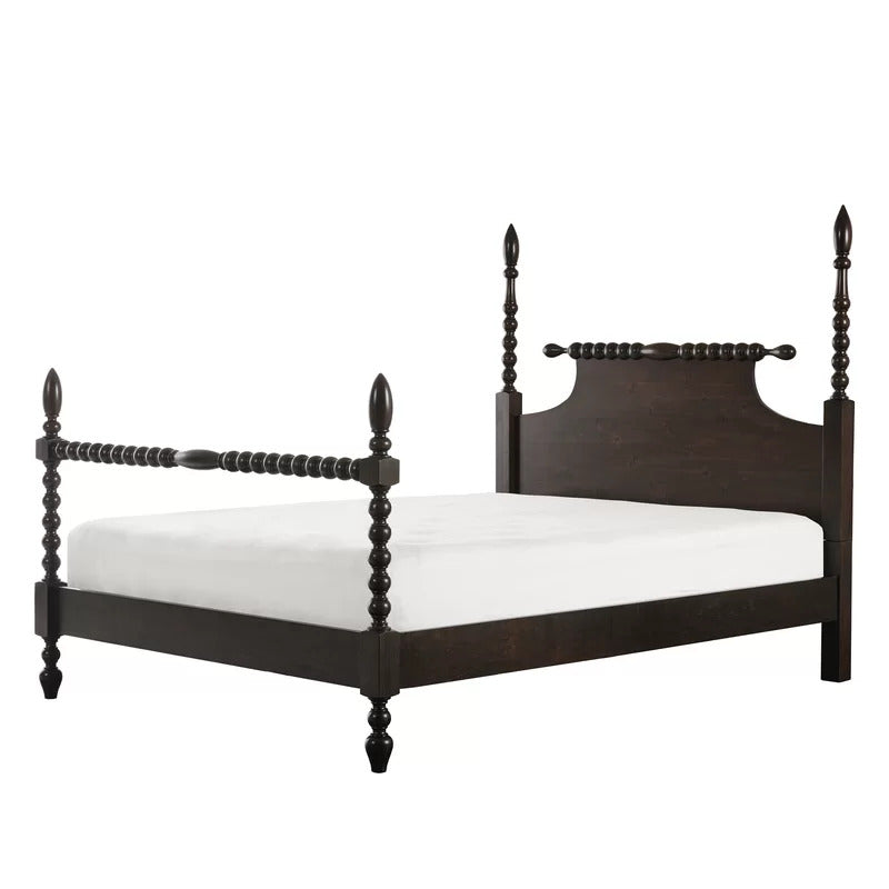 Poster Bed: Wooden Poster Bed