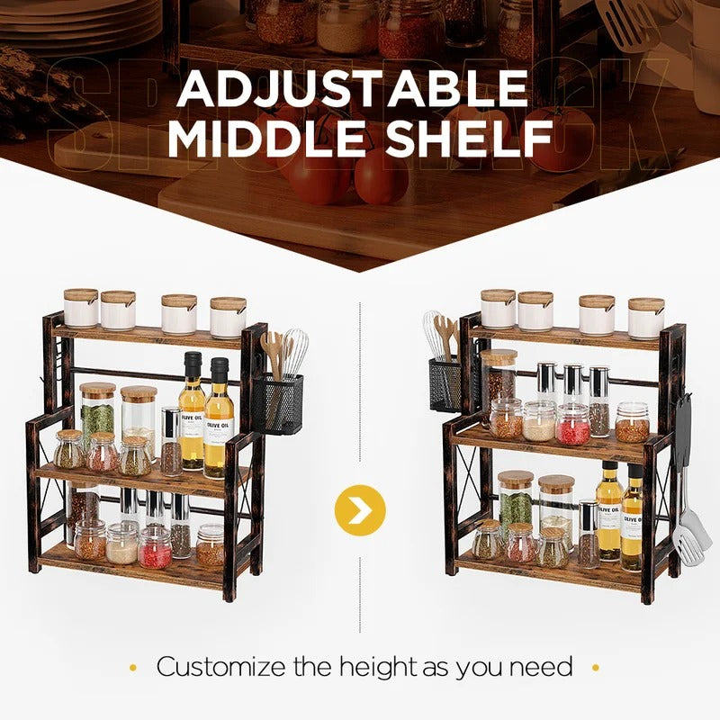 Display Unit: Wooden Rack For Kitchen