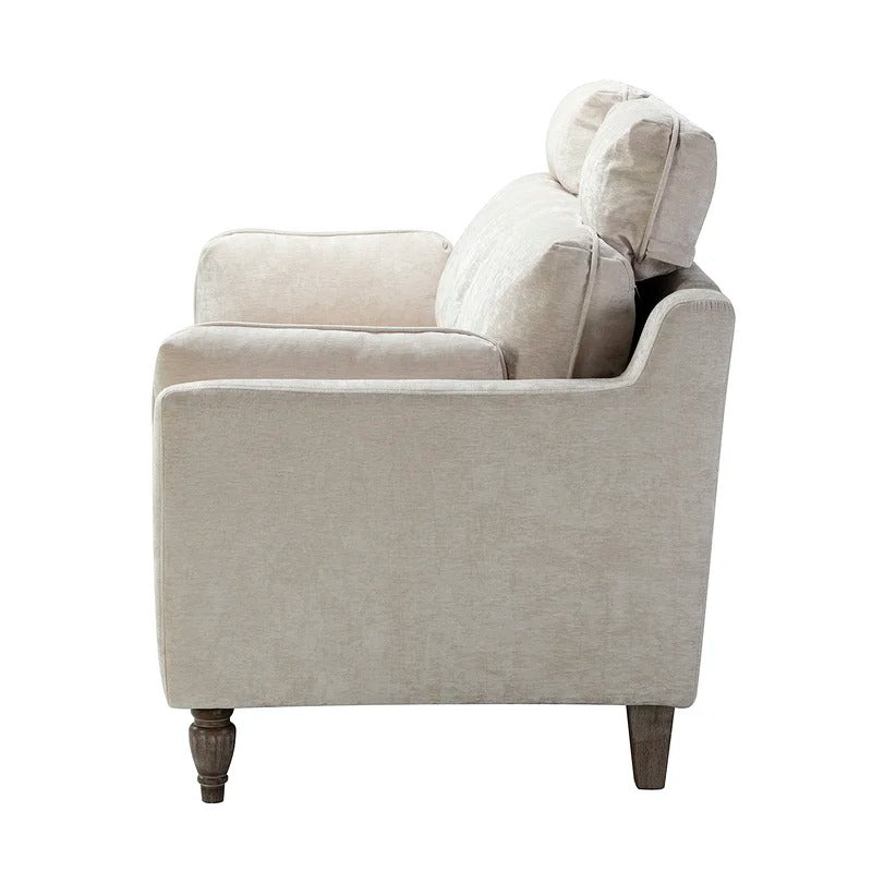 Wooden Sofa: Lexan Wooden 75'' Square Arm Sofa