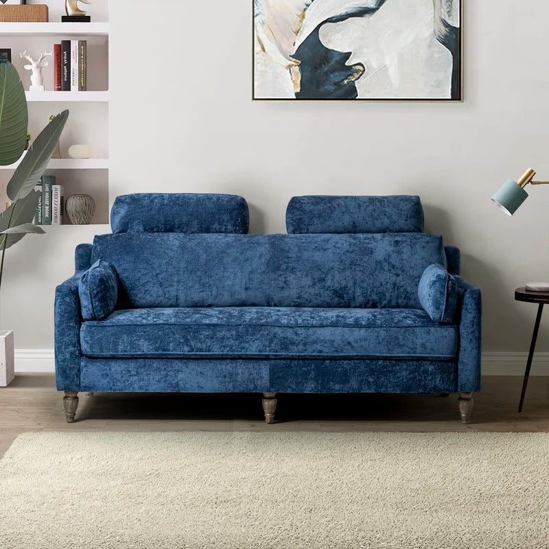 Wooden Sofa: Lexan Wooden 75'' Square Arm Sofa