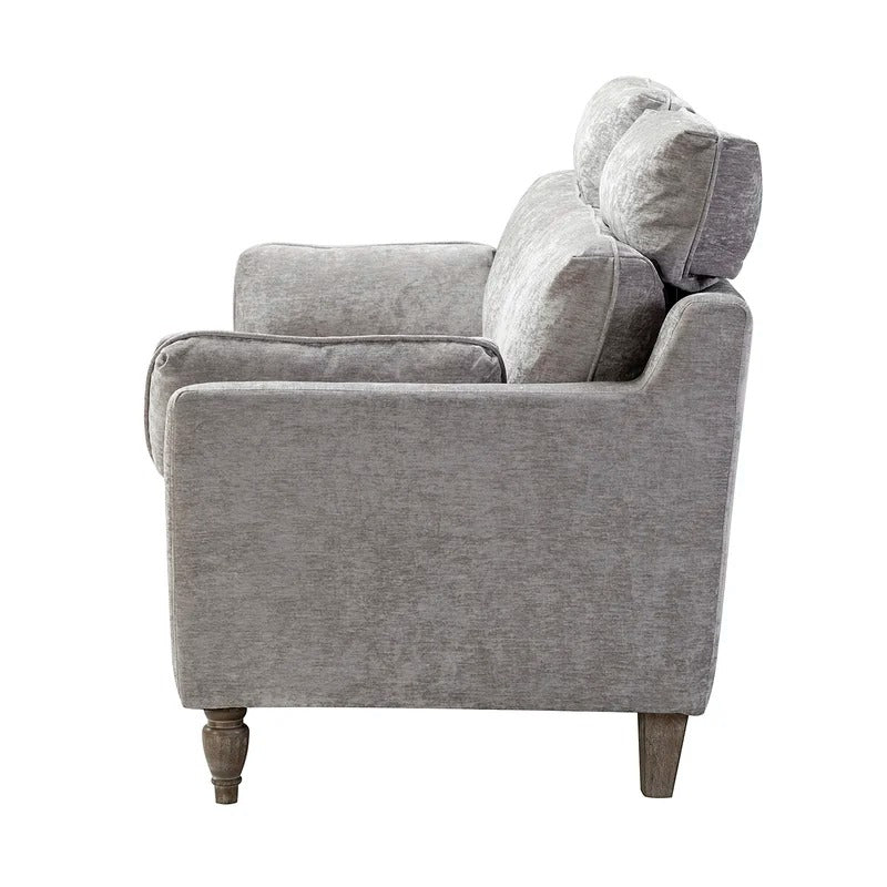 Wooden Sofa: Lexan Wooden 75'' Square Arm Sofa
