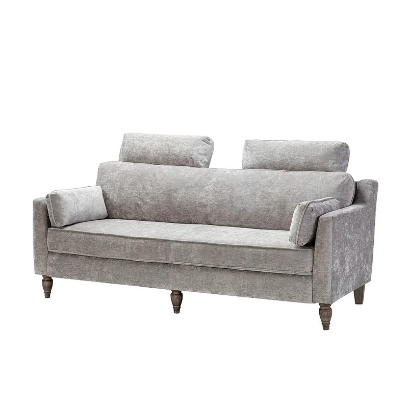 Wooden Sofa: Lexan Wooden 75'' Square Arm Sofa