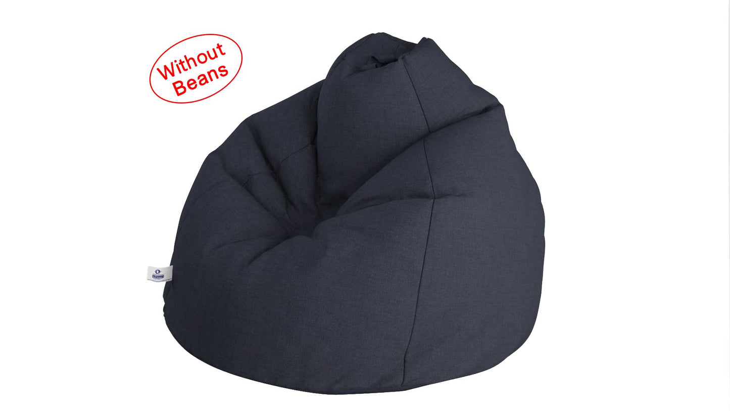 Bean Bag Cover:- XL DENIM BEAN BAG-DARK BLUE - WASHABLE (COVER)