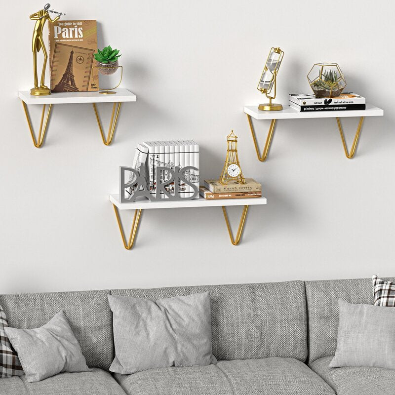 kitchen Shelves : 3 Piece Floating Shelf (Set of 3)