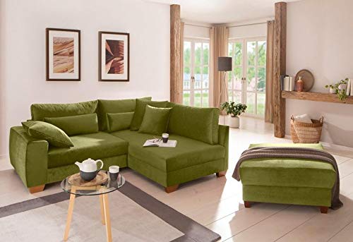 L Shape Sofa Set:- Florence Lounger Fabric Sofa Set