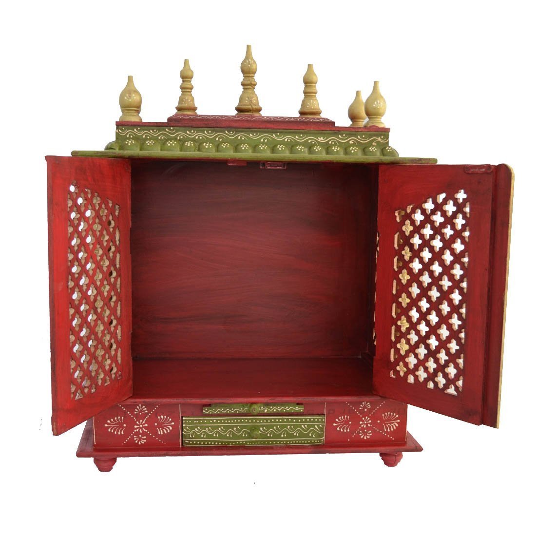 Mandir: Rajasthani Ethnic Handcrafted Wooden Temple/Mandir/Pooja Ghar/Mandapam
