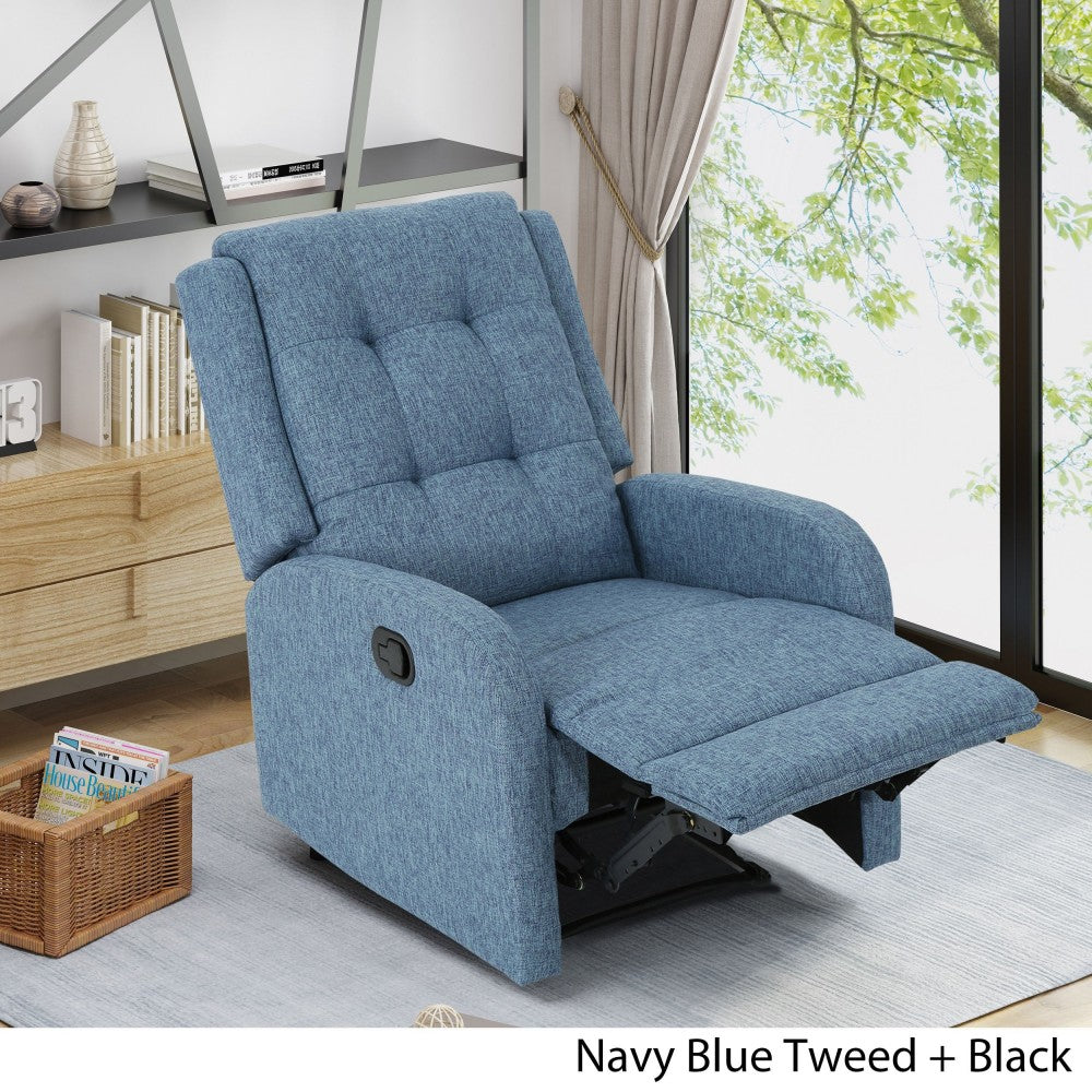1 Seater Sofa Set: Adrano Upholstered Fabric Recliner