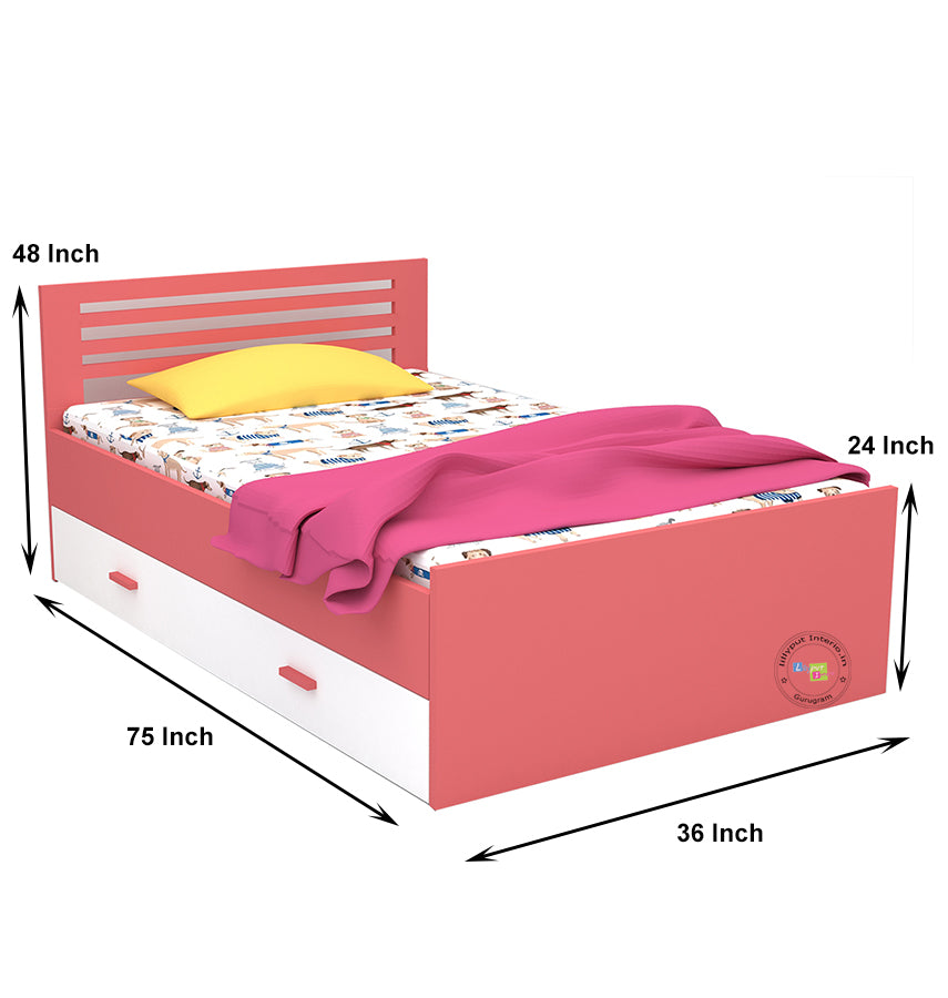 Single bed : Trundle Kids Furniture