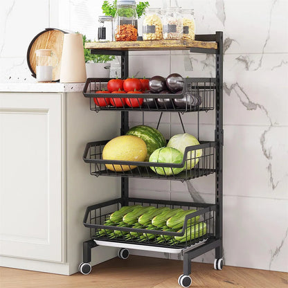 Kitchen Rack: 12.7'' W Metal Shelving Unit