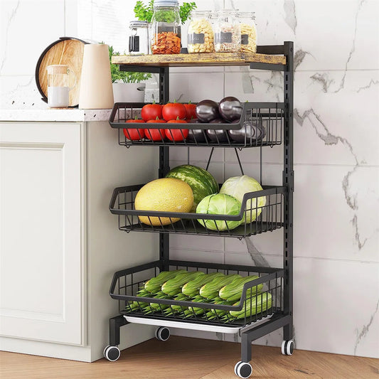 Kitchen Rack: 12.7'' W Metal Shelving Unit