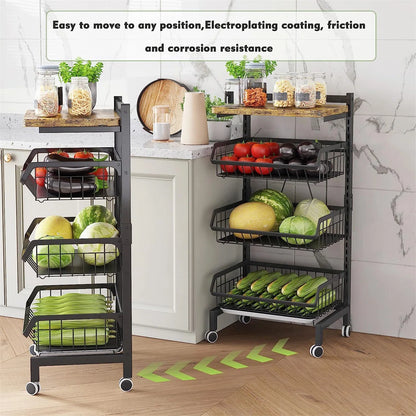 Kitchen Rack: 12.7'' W Metal Shelving Unit