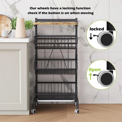 Kitchen Rack: 12.7'' W Metal Shelving Unit