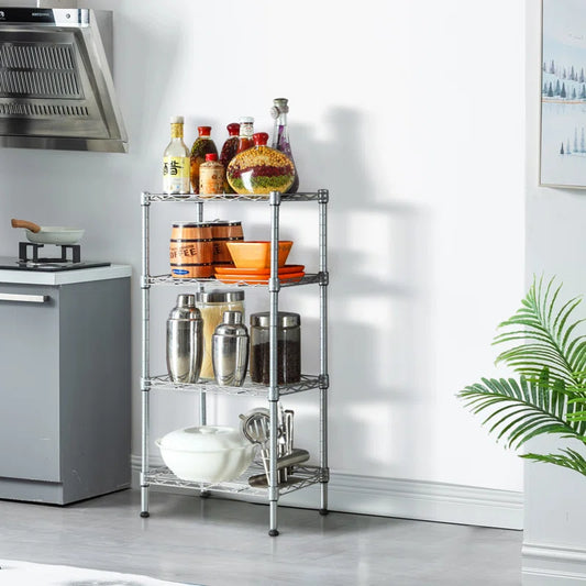 Kitchen Rack: 13.8'' W Metal Shelving Unit