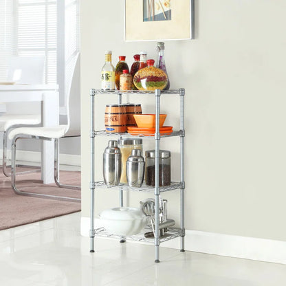 Kitchen Rack: 13.8'' W Metal Shelving Unit
