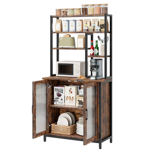 Kitchen Rack: 15.7'' Metal Baker's Rack with Microwave Compatibility
