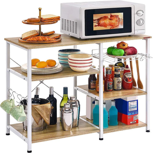 Kitchen Rack: 15.7'' Standard Baker's Rack with Microwave Compatibility