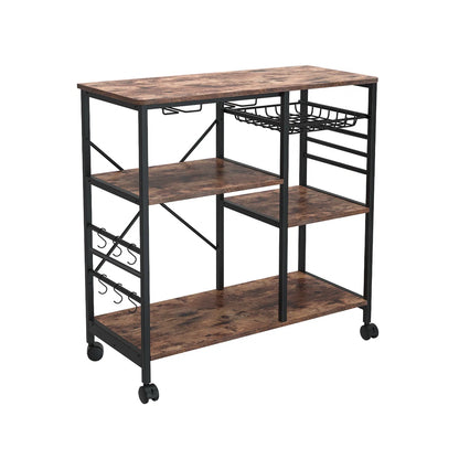 Kitchen Racks: 15'' Standard Baker's Rack Made of Steel and Compatible with Microwaves