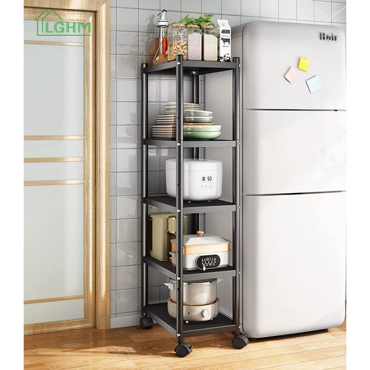 Kitchen Rack: 16.73'' Wood Standard Baker's Rack with Microwave Compatibility