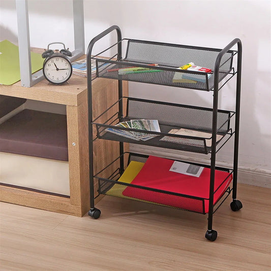 Kitchen Racks: 17.3" iron baker’s rack with microwave shelf, compact storage for kitchens or apartments