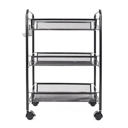 Kitchen Racks: 17.3" iron baker’s rack with microwave shelf, compact storage for kitchens or apartments