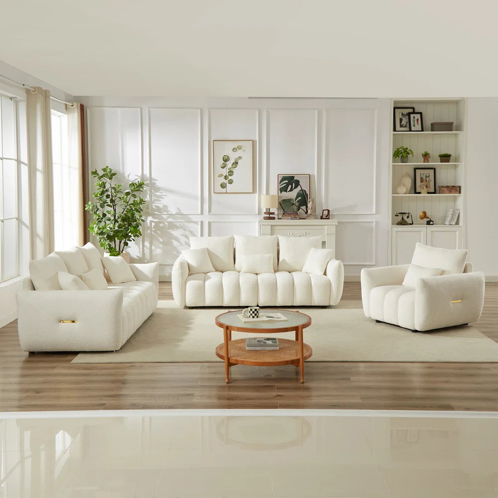 7 Seater Sofa Set: Modern 1+3+3 Combo Sofa for Stylish Living Rooms