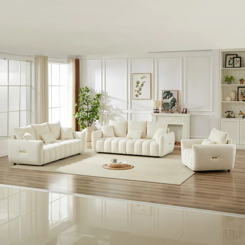 7 Seater Sofa Set: Modern 1+3+3 Combo Sofa for Stylish Living Rooms