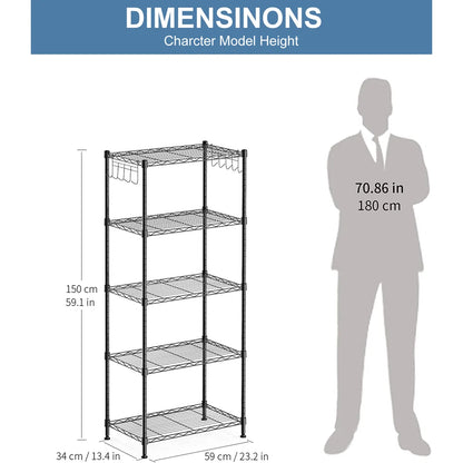 Kitchen Racks: 23.2'' Standard Baker's Rack Made of Wood and Compatible with Microwaves