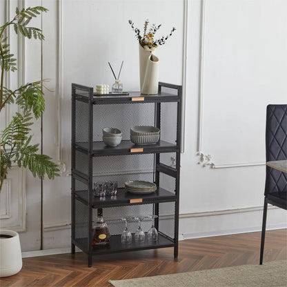 Kitchen Rack: 23.62'' Metal Standard Baker's Rack with Microwave Compatibility
