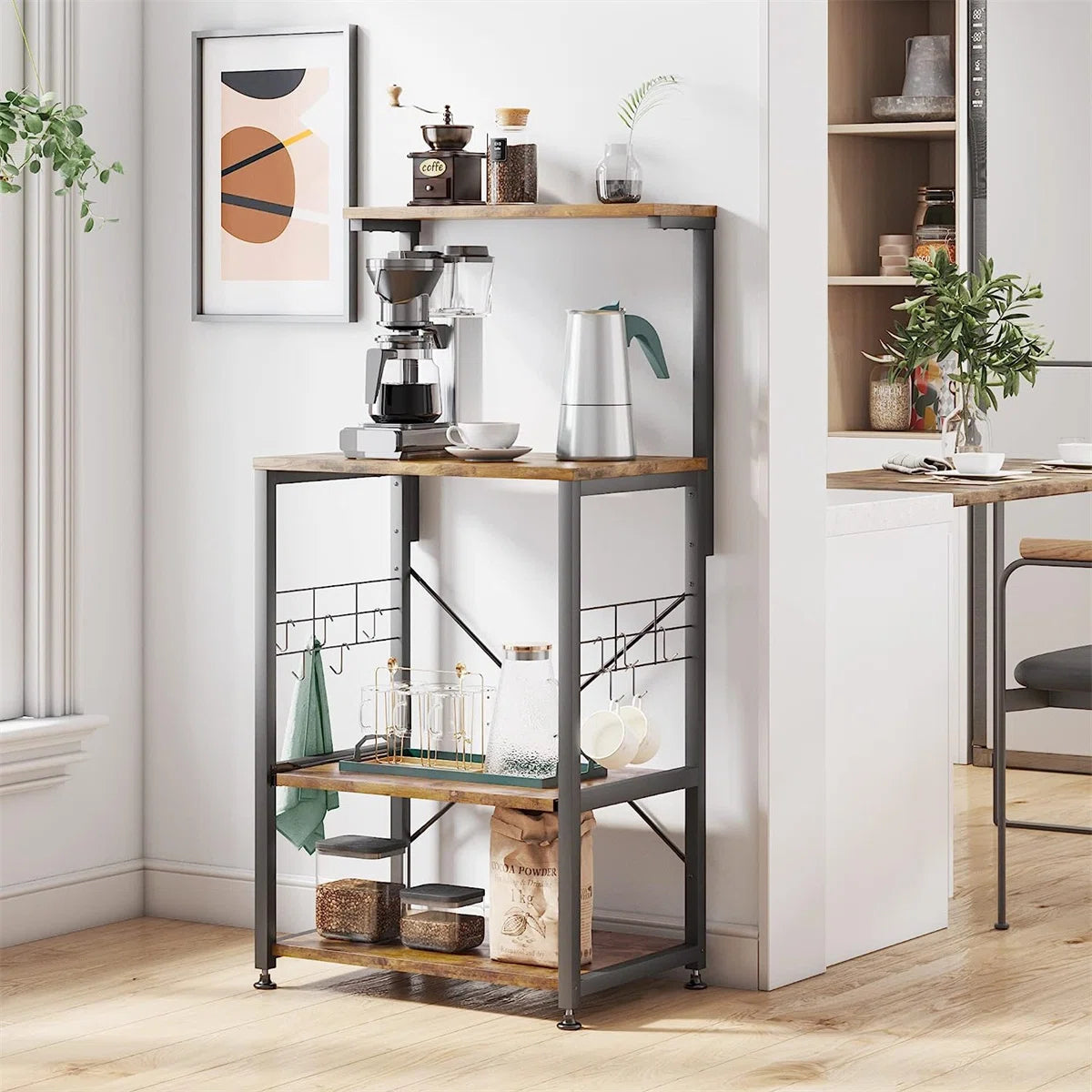 Kitchen Rack: 23.62'' Standard Baker's Rack with Microwave Compatibility