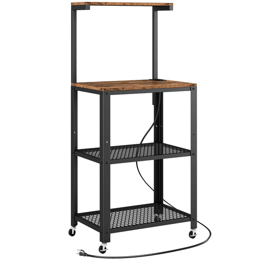 Kitchen Rack: 23.6'' Steel Standard Baker's Rack with Microwave Compatibility