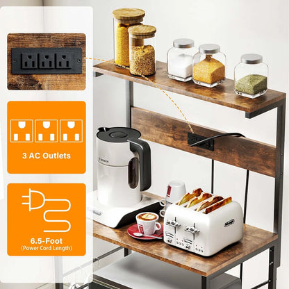 Kitchen Rack: 23.6'' Wood Standard Baker's Rack