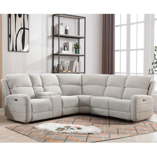 7 Seater Sofa Set: 3-Piece Modern Living Room Set with Cupholders & Storage