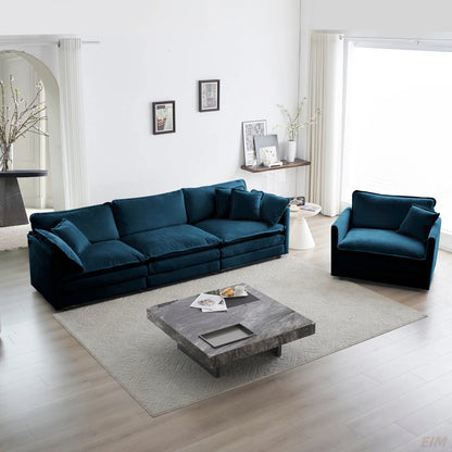 7 Seater Sofa Set:3-Piece Upholstered Sectional Sofa Set