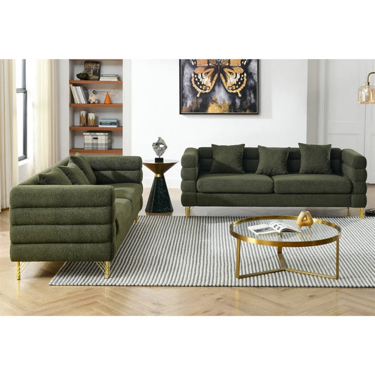 7 Seater Sofa Set: Modern 3+3 Seater Combination Sofa Set