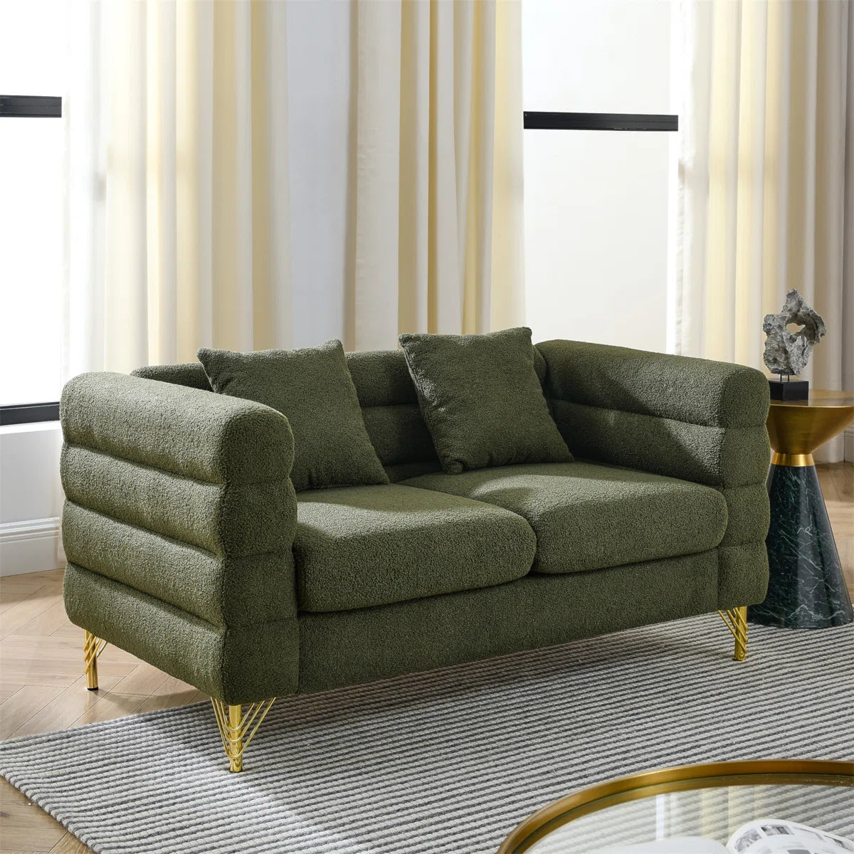 7 Seater Sofa Set: Modern 3+3 Seater Combination Sofa Set