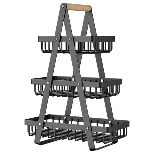 Kitchen Racks: 3-Tier Fruit Basket Vegetable Rack for Kitchen Countertop Storage