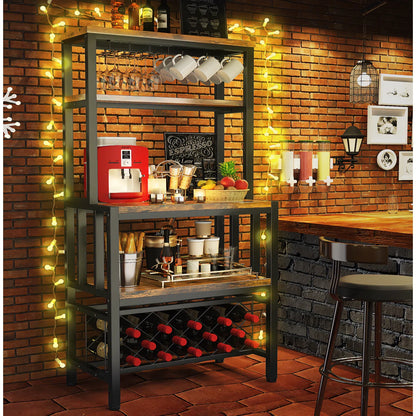 Kitchen Rack: 30.11'' Iron Standard Baker's Rack with Microwave Compatibility