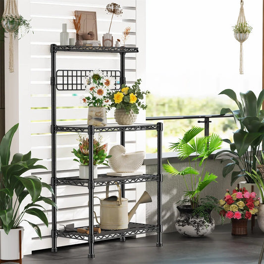 Kitchen Racks: Microwave-compatible standard 30-inch metal baker's rack