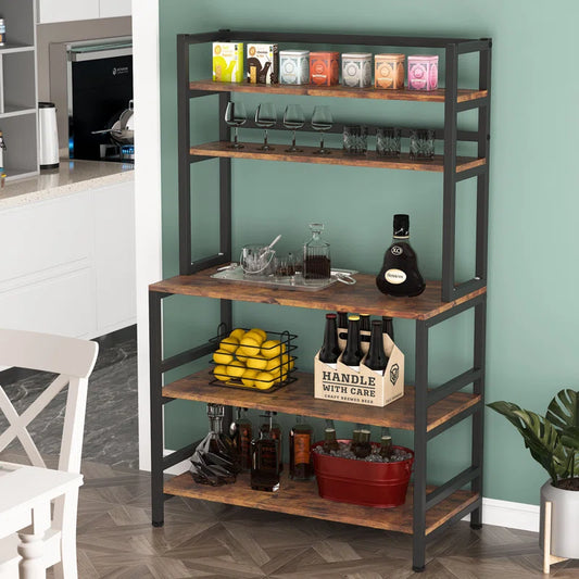 Kitchen Rack: 31.5'' Microwave-Compatibility Standard Baker's Rack made of Steel