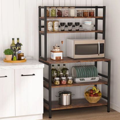 Kitchen Rack: 31.5'' Microwave-Compatibility Standard Baker's Rack made of Steel
