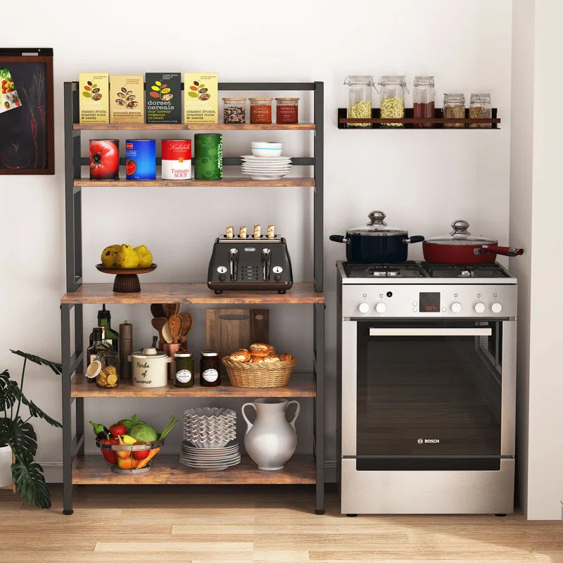 Kitchen Rack: 31.5'' Microwave-Compatibility Standard Baker's Rack made of Steel